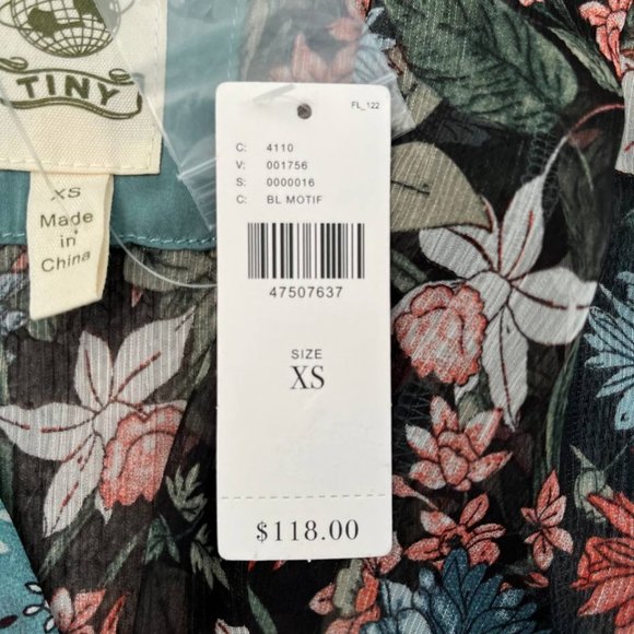 NWT Anthropologie Tiny Lovely Patchwork Wrap Top - Picture 3 of 5